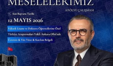 Ankara’da “Kültür Meselelerimiz” Atölyesi Başlıyor