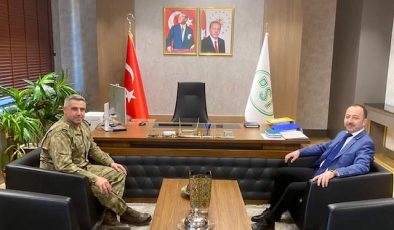 GARNİZON KOMUTANI MAHMUT SERT’TEN DSİ BÖLGE MÜDÜRLÜĞÜ’NE ZİYARET