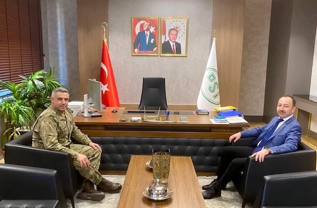 GARNİZON KOMUTANI MAHMUT SERT’TEN DSİ BÖLGE MÜDÜRLÜĞÜ’NE ZİYARET