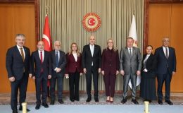 İSVİÇRE DOSTLUK GRUBU’NDAN TBMM BAŞKANI KURTULMUŞ’A ZİYARET