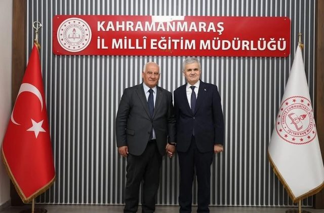Başkan Cüce’den İl Milli Eğitim Müdürü Akpınar’a Hayırlı Olsun Ziyareti