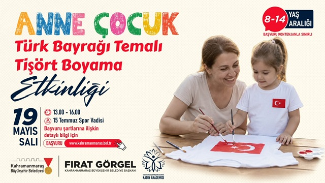 Büyükşehir’den 19 Mayıs’a Özel Anne – Çocuk Etkinliği; Başvurular Başladı