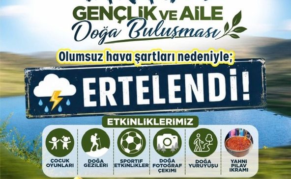 Karagöl’deki “Gençlik ve Aile” Buluşması İleri Bir Tarihe Ertelendi!