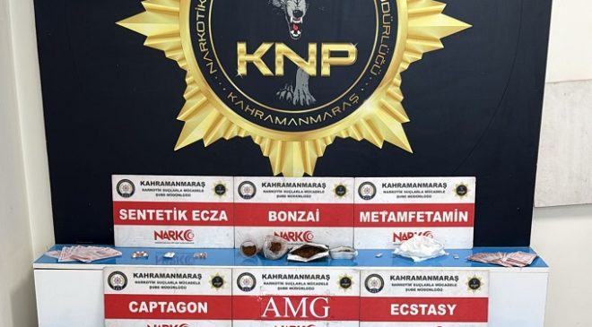 Kahramanmaraş’ta Narkotik Operasyonu: Uyuşturucu ve Yüklü Miktarda Para Ele Geçirildi