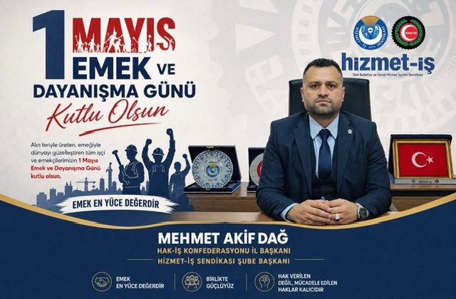 HAK-İŞ’ten 1 Mayıs’ta Güçlü Mesaj: “Savaşa Hayır, Birlik ve Dayanışma Şart”