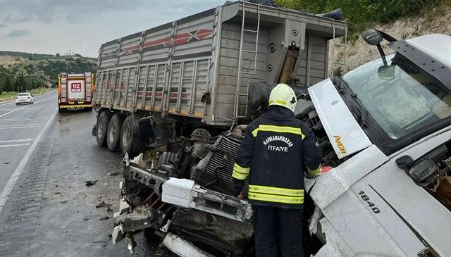 Kahramanmaraş’ta Tır Kazası: Sürücü yaralı
