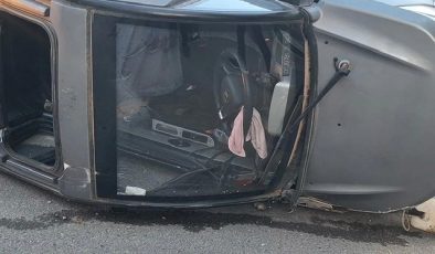 Kahramanmaraş’ta otomobil devrildi: 4 yaralı