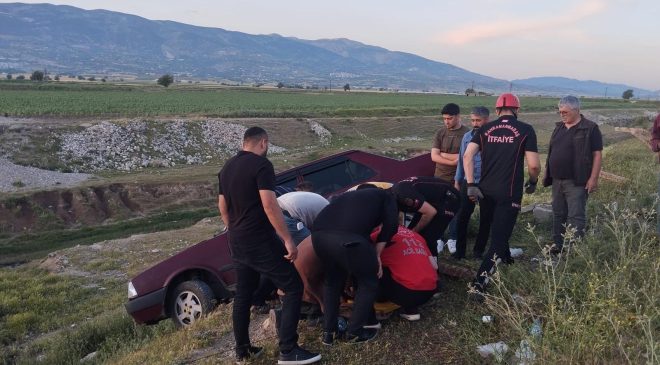 Kahramanmaraş’ta otomobil yoldan çıktı: 1 yaralı