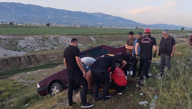 Kahramanmaraş’ta otomobil yoldan çıktı: 1 yaralı