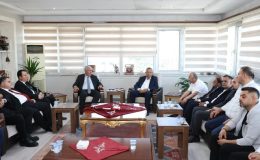 Başkanlardan KMESOB Başkanı Kuybu’ya hayırlı olsun ziyareti