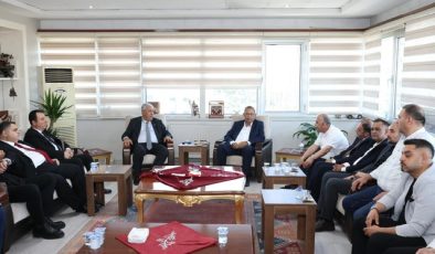 Başkanlardan KMESOB Başkanı Kuybu’ya hayırlı olsun ziyareti