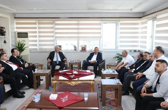 Başkanlardan KMESOB Başkanı Kuybu’ya hayırlı olsun ziyareti