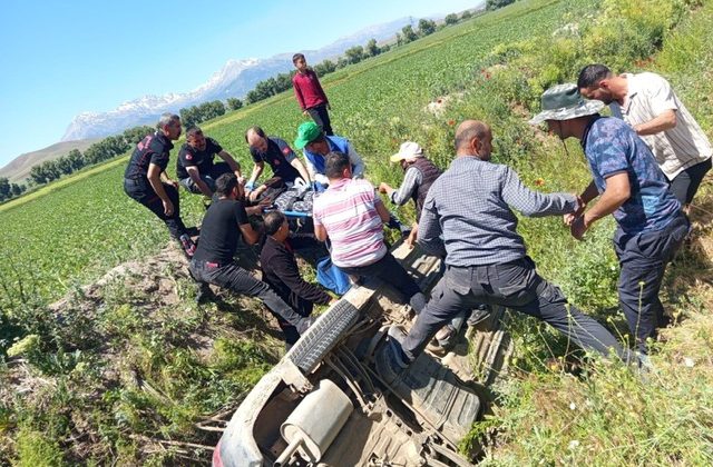 Kahramanmaraş’ta Otomobil Sulama Kanalına Uçtu: 4 Yaralı