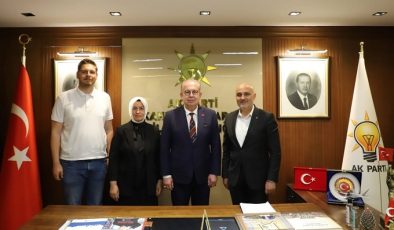 Mavi Vatan’ın Mimarı Cihat Yaycı AK Parti İl Başkanlığını Ziyaret Etti