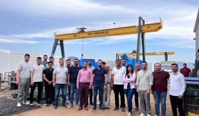 İMO Üyeleri Betonarme Su Deposu Üretimini Yerinde İnceledi