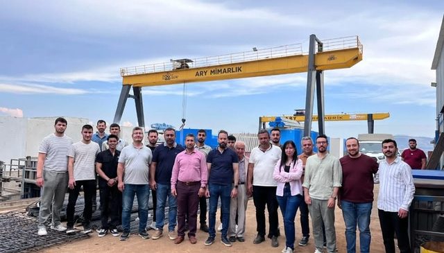 İMO Üyeleri Betonarme Su Deposu Üretimini Yerinde İnceledi
