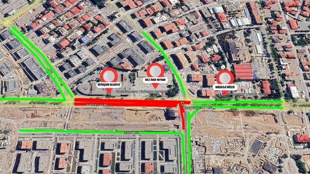 Sürücülerin Dikkatine; Azerbaycan Bulvarı’nda Geçici Trafik Düzenlemesi!