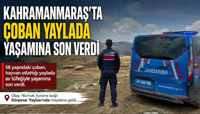 Kahramanmaraş’ta Çoban Yaylada Ölü Bulundu
