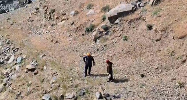 Kahramanmaraş’ta Berit Dağı’nda mahsur kalan kadın kurtarıldı