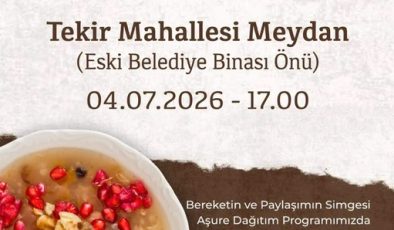 Onikişubat Belediyesi’nden Tekir Mahallesi’nde Aşure İkramı Daveti