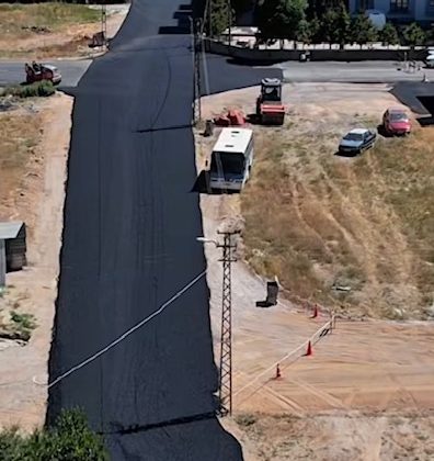 Elbistan’da Artuklu Sokak Yeni Asfaltına Kavuşuyor