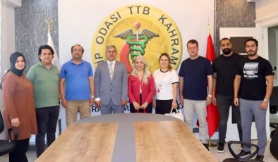 14. Bölge Kahramanmaraş Eczacı Odası’ndan Tabip Odası’na Hayırlı Olsun Ziyareti
