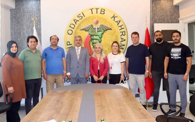 14. Bölge Kahramanmaraş Eczacı Odası’ndan Tabip Odası’na Hayırlı Olsun Ziyareti