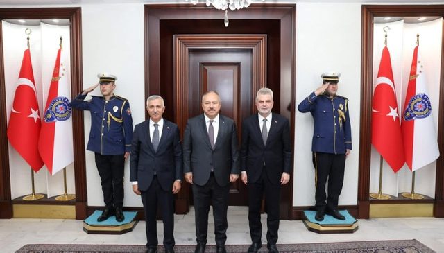 Vali Ünlüer ve Başkan Görgel’den Emniyet Genel Müdürü Ali Fidan’a Ziyaret