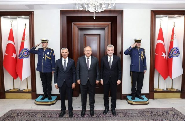 Vali Ünlüer ve Başkan Görgel’den Emniyet Genel Müdürü Ali Fidan’a Ziyaret