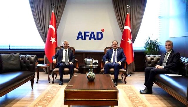 Vali Ünlüer ve Başkan Görgel’den AFAD Başkanı Ali Hamza Pehlivan’a Ziyaret