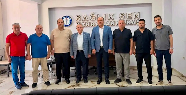Hanefi Mahçiçek’ten Sağlık-Sen Kahramanmaraş Şubesi’ne Hayırlı Olsun Ziyareti