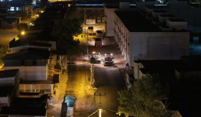 Büyükşehir, Toptancılar Sitesi’nde Asfalt Mesaisinde