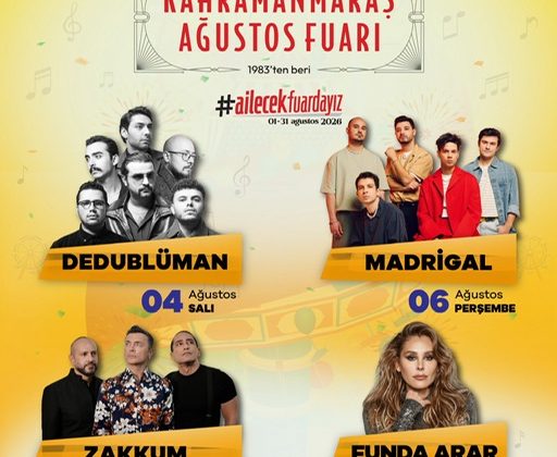 Geleneksel Ağustos Fuarı’nda Kahramanmaraş Müziğe Doyacak