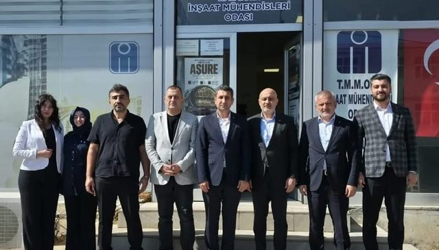 AK Parti İl Başkanı Burak Gül’den İnşaat Mühendisleri Odası’na Ziyaret
