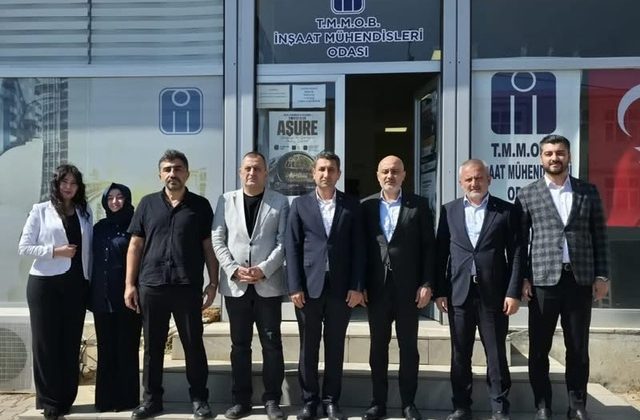 AK Parti İl Başkanı Burak Gül’den İnşaat Mühendisleri Odası’na Ziyaret