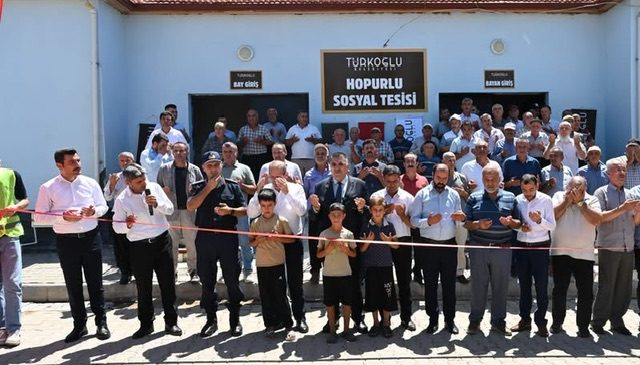 Türkoğlu’nda Hopurlu Mahallesi Taziye Evi ve Sosyal Tesisi Hizmete Açıldı