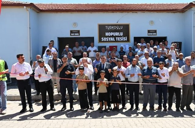 Türkoğlu’nda Hopurlu Mahallesi Taziye Evi ve Sosyal Tesisi Hizmete Açıldı