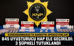 Kahramanmaraş’ta Narkotik Operasyonlarında 3 Şüpheli Tutuklandı