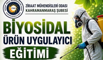 Kahramanmaraş’ta Biyosidal Ürün Uygulama Eğitimi Düzenlenecek