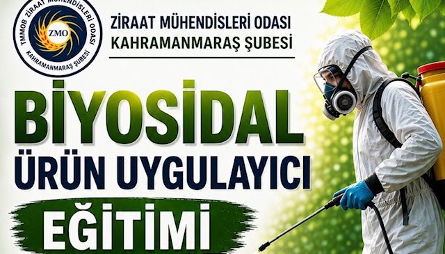 Kahramanmaraş’ta Biyosidal Ürün Uygulama Eğitimi Düzenlenecek
