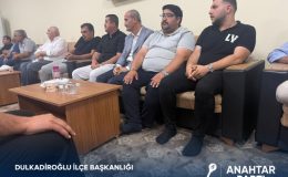 Anahtar Parti Dulkadiroğlu Teşkilatı’ndan Bilal Okay’ın Ailesine Taziye Ziyareti
