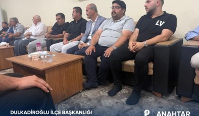 Anahtar Parti Dulkadiroğlu Teşkilatı’ndan Bilal Okay’ın Ailesine Taziye Ziyareti