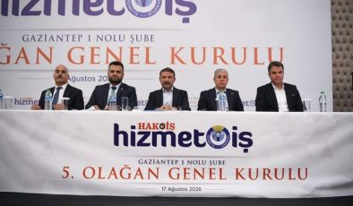 Hizmet-İş Gaziantep 1 No’lu Şube’de Halil İbrahim Tanrıöver Güven Tazeledi