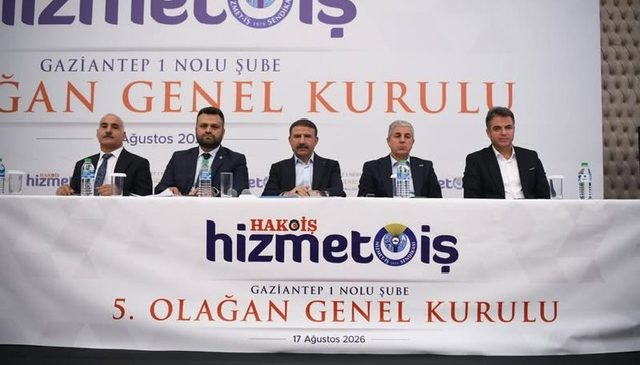 Hizmet-İş Gaziantep 1 No’lu Şube’de Halil İbrahim Tanrıöver Güven Tazeledi