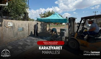 Karaziyaret Mahallesi’nde Prestij Sokak Çalışmaları Sürüyor