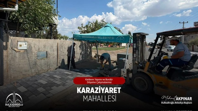 Karaziyaret Mahallesi’nde Prestij Sokak Çalışmaları Sürüyor