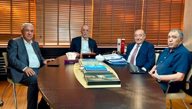 Kahramanmaraş Heyetinden TÜRK-İŞ Genel Başkanı Ergün Atalay’a Ziyaret