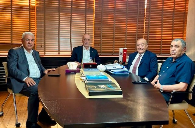 Kahramanmaraş Heyetinden TÜRK-İŞ Genel Başkanı Ergün Atalay’a Ziyaret