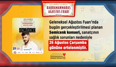 Semicenk Konseri, Sanatçının Sağlık Sorunları Nedeniyle 26 Ağustos’aErtelendi!