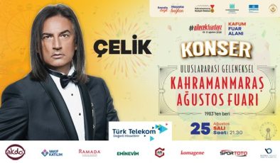 Ağustos Fuarı’nda Salı Günü Çelik Sahne Alacak